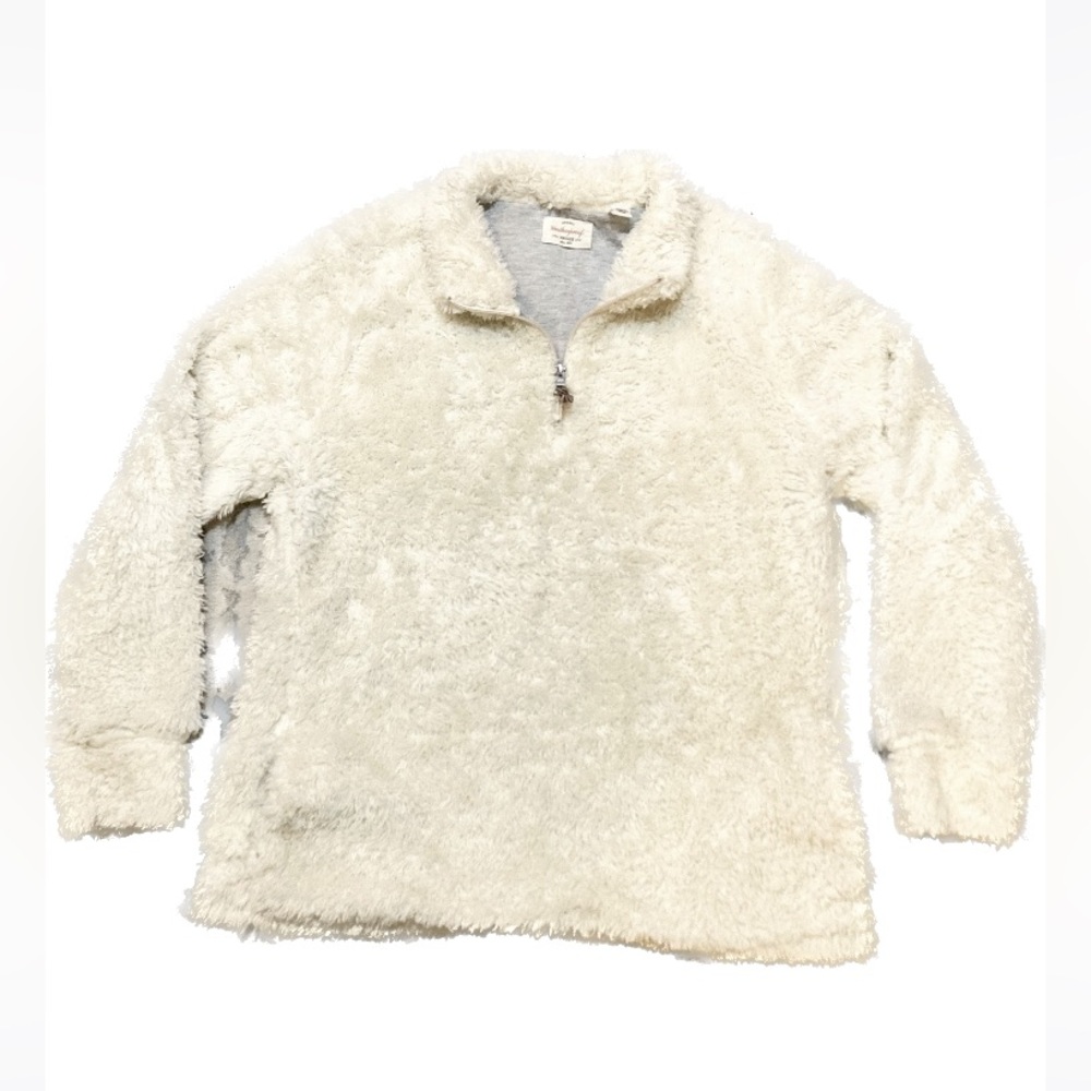 C02 Weatherproof Pullover Sweater Faux Fur Soft Fluffy Fuzzy Sherpa VTG sz XL
